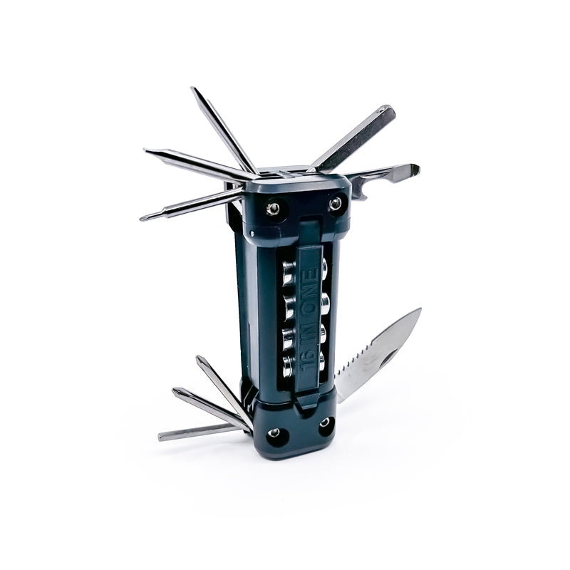 Flipo 16-In-1 Multi-Tool | With LED Flashlight & Laser Pointer