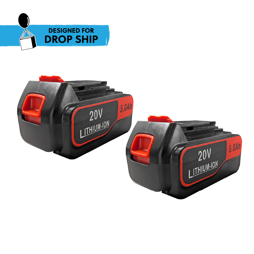 DROP SHIP: IP Power 20V 5Ah Li-Ion Rechargeable Drill Pack Battery - Pack of 2