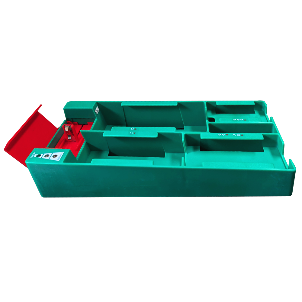 EMPTY Generic Battery Storage Holder with Built-in Battery Tester (Holds 22 Batteries)