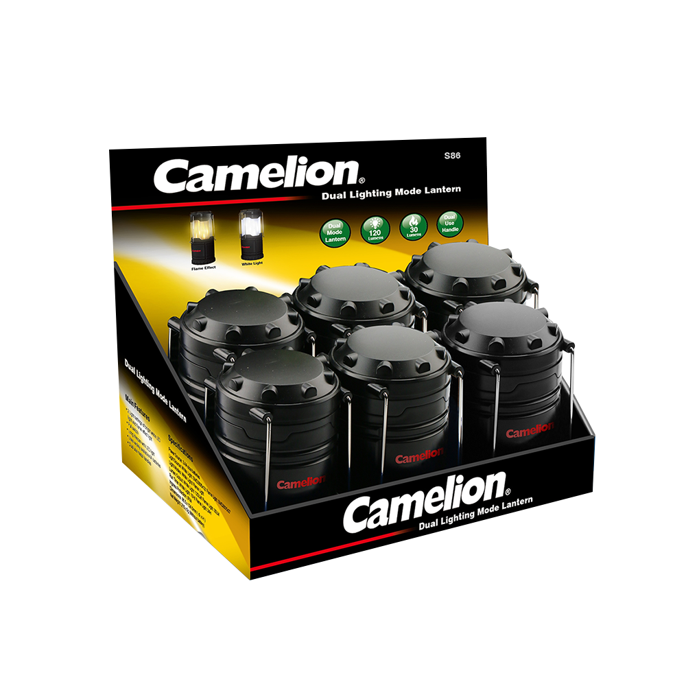 Camelion S86 Dual Lantern Display of 6