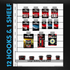 12 SKU Hook + 5 SKU Shelf Small Planogram Kit
