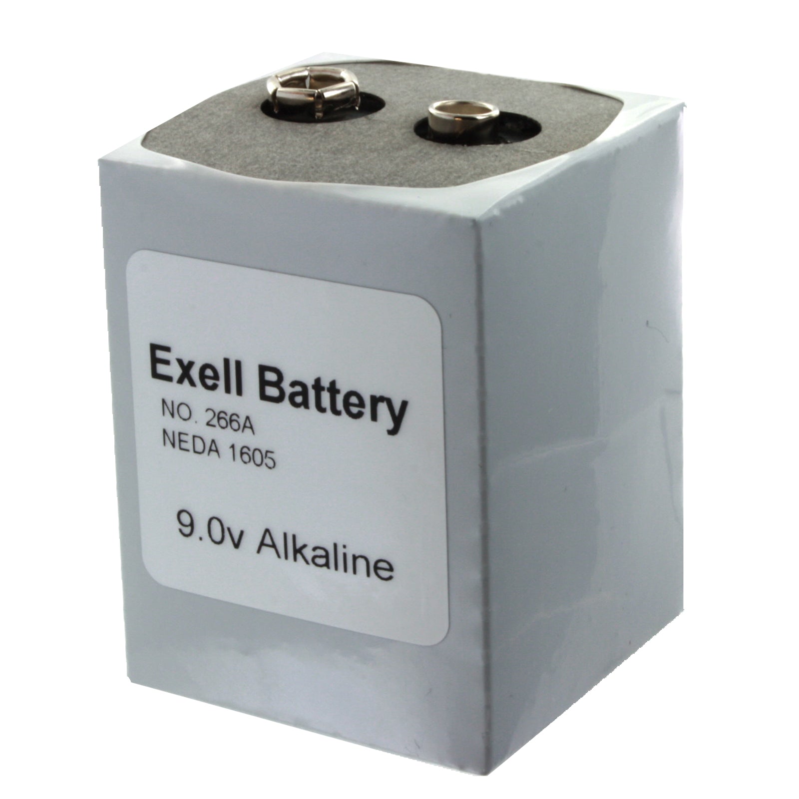 Exell 266 9V Alkaline Battery NEDA 1605, PP7,TR7 Compatible with Eveready 266