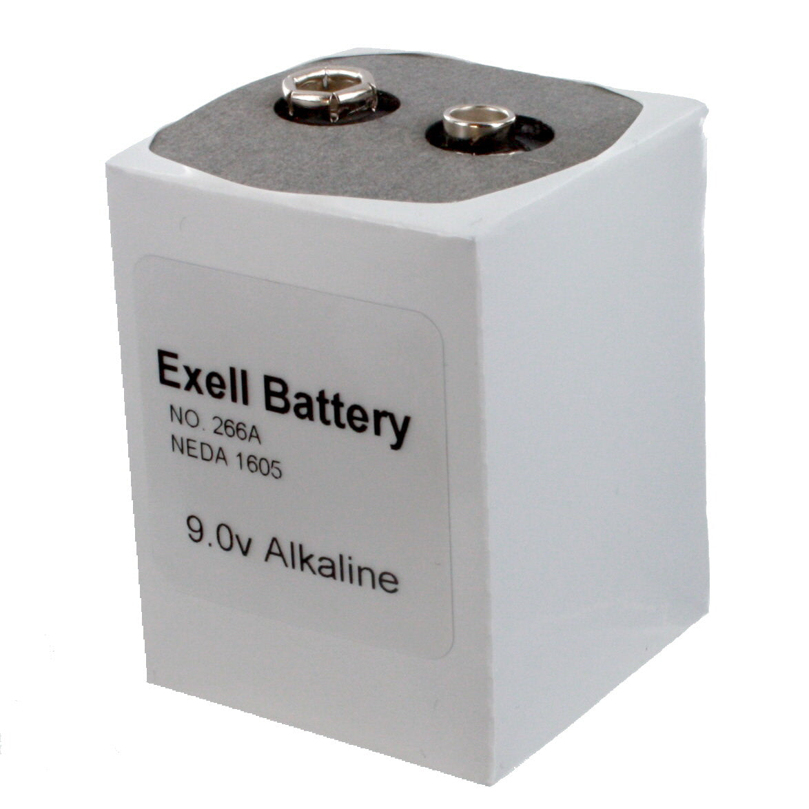 Exell 266 9V Alkaline Battery NEDA 1605, PP7,TR7 Compatible with Eveready 266