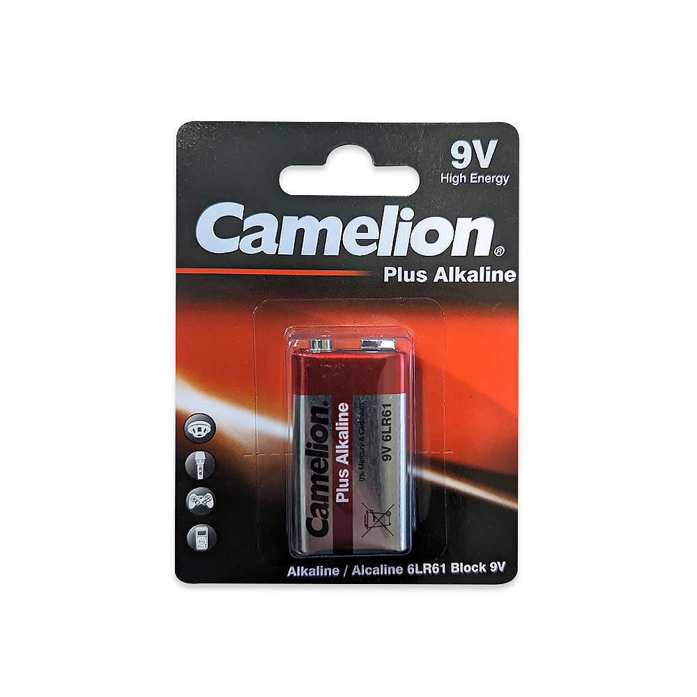 Camelion 9 Volt Plus Alkaline Blister Pack of 1