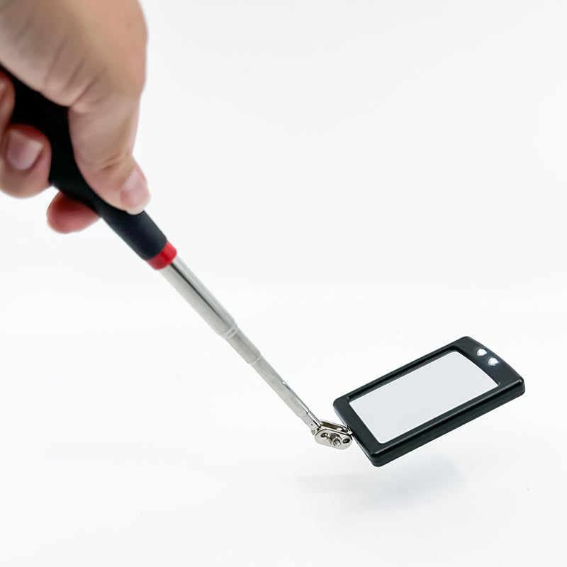 Flipo Reveal Telescoping Inspection Tool with LED Lighted Mirror - 12 Piece Display