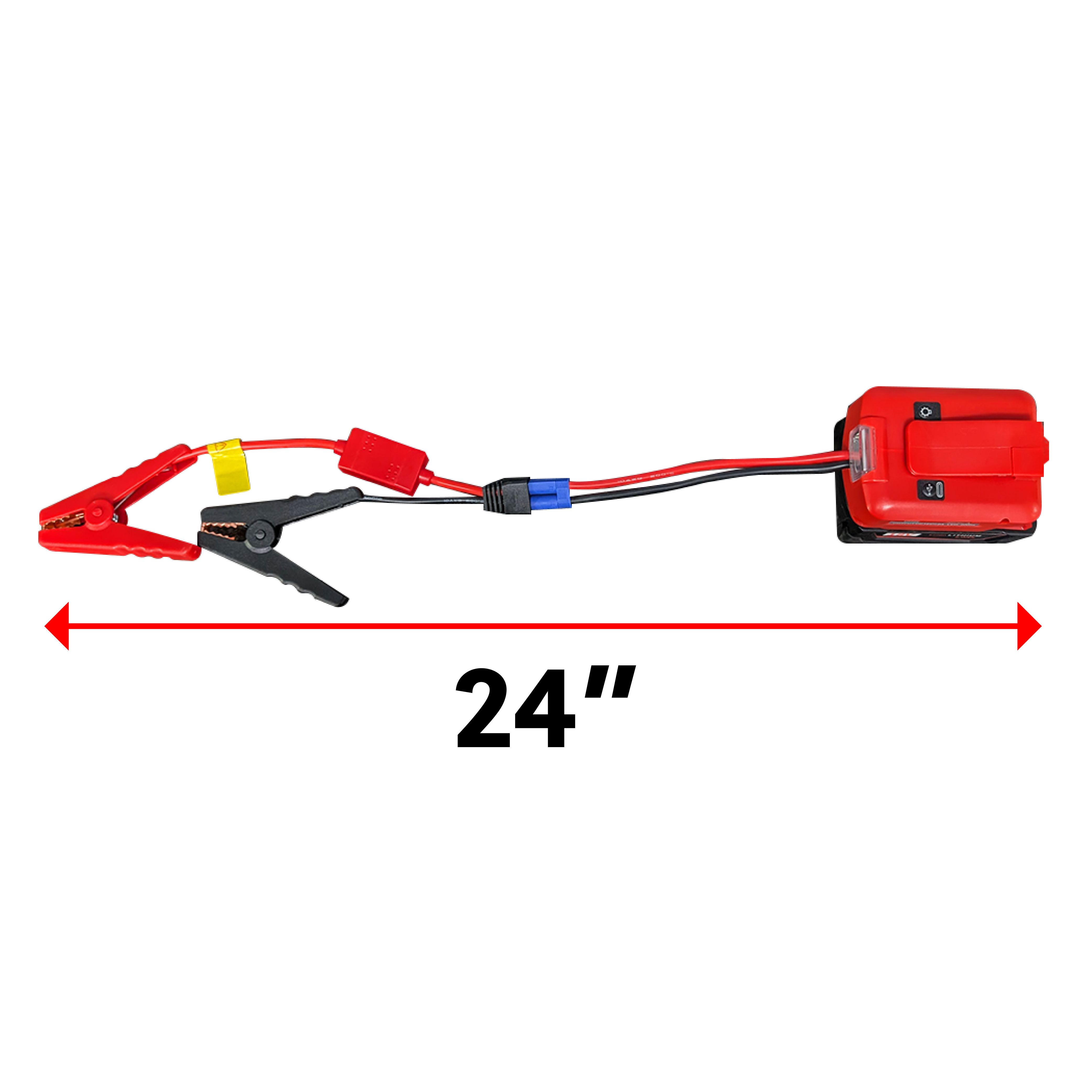 IP POWER Rapid Amp Charger / Jump Starter Case Kit | Compatible with Milwaukee 18V Li-ion Battery