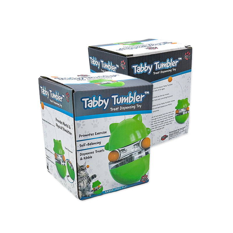 Flipo Tabby Tumbler™ | Treat Dispensing Cat Toy