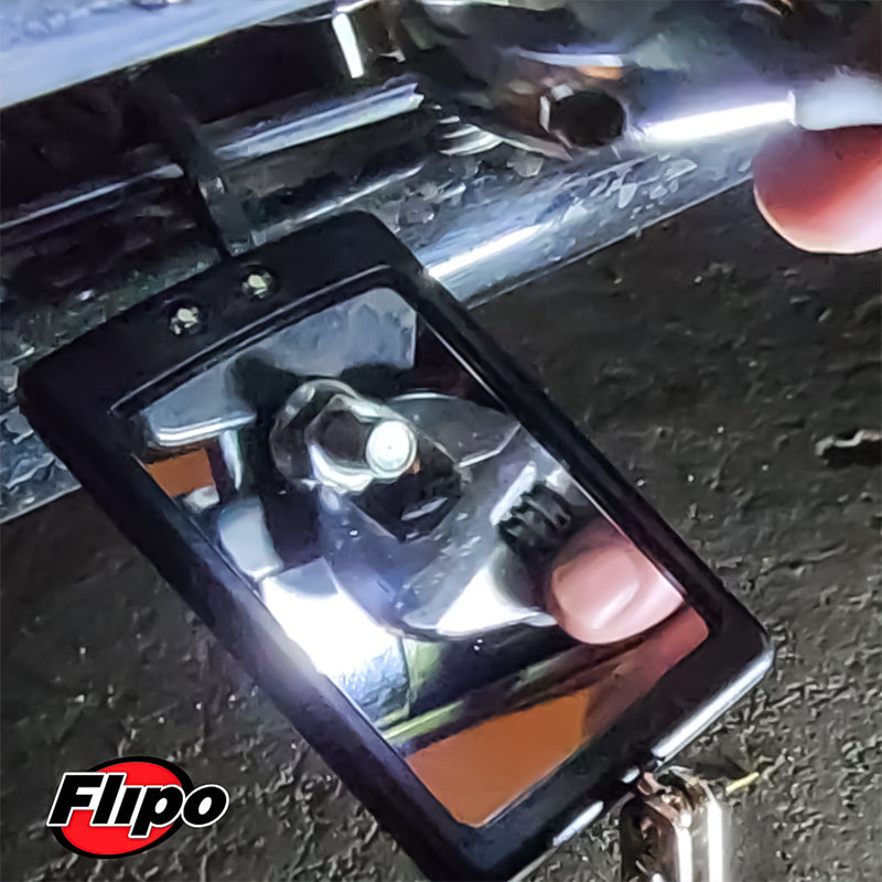 Flipo Reveal Telescoping Inspection Tool with LED Lighted Mirror - 12 Piece Display
