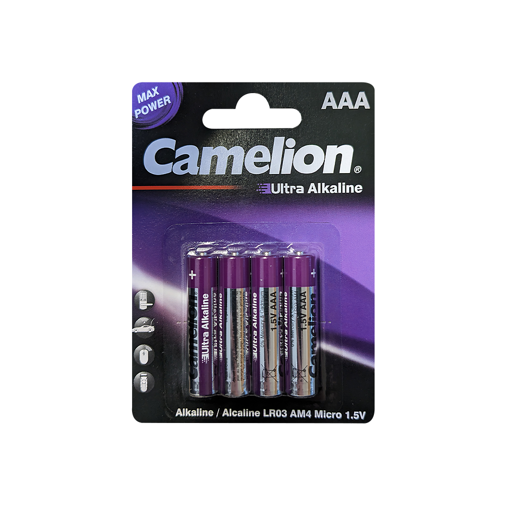 Camelion AAA Ultra Alkaline Blister Pack of 4
