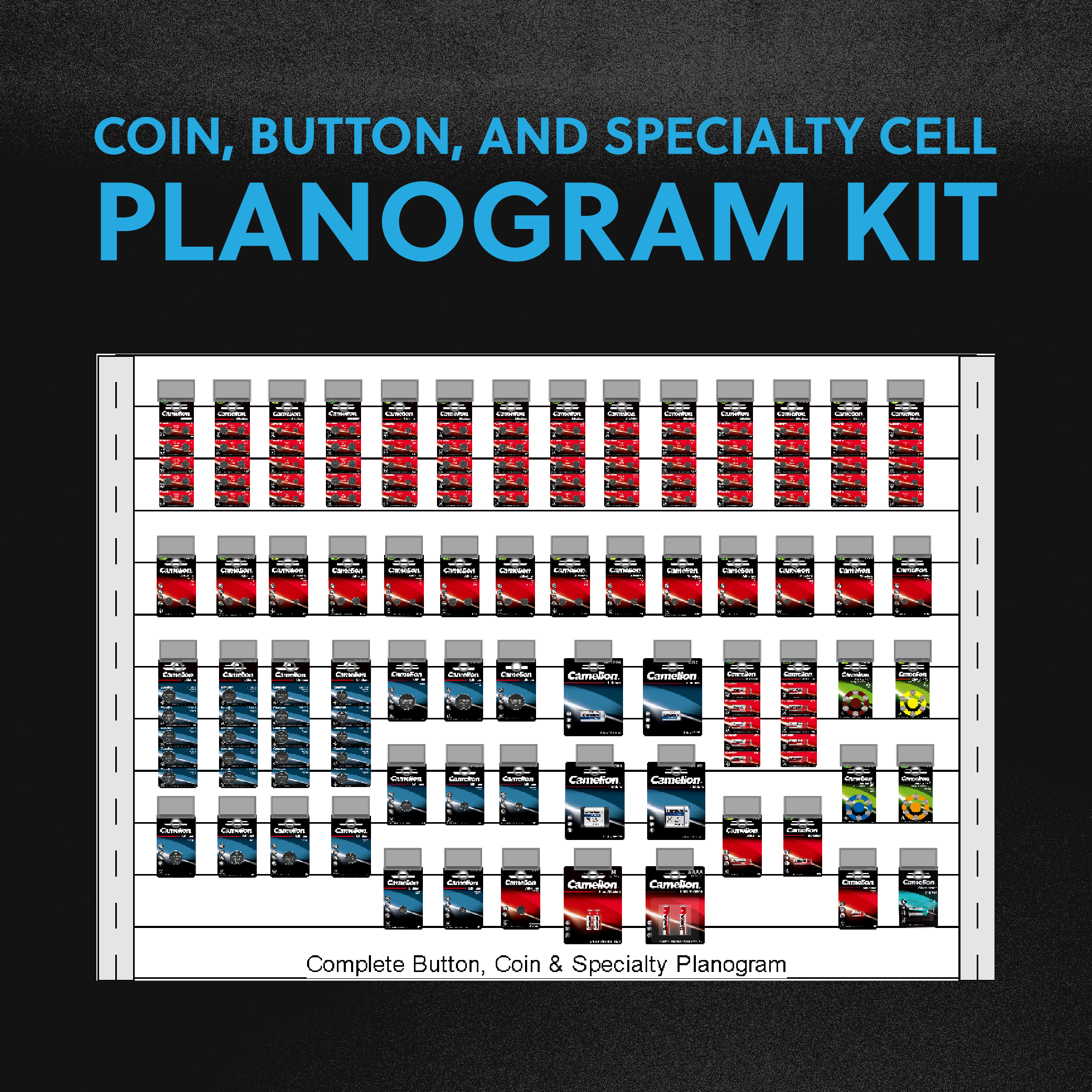61 SKU - Button, Coin, And Specialty Cell Planogram Kit