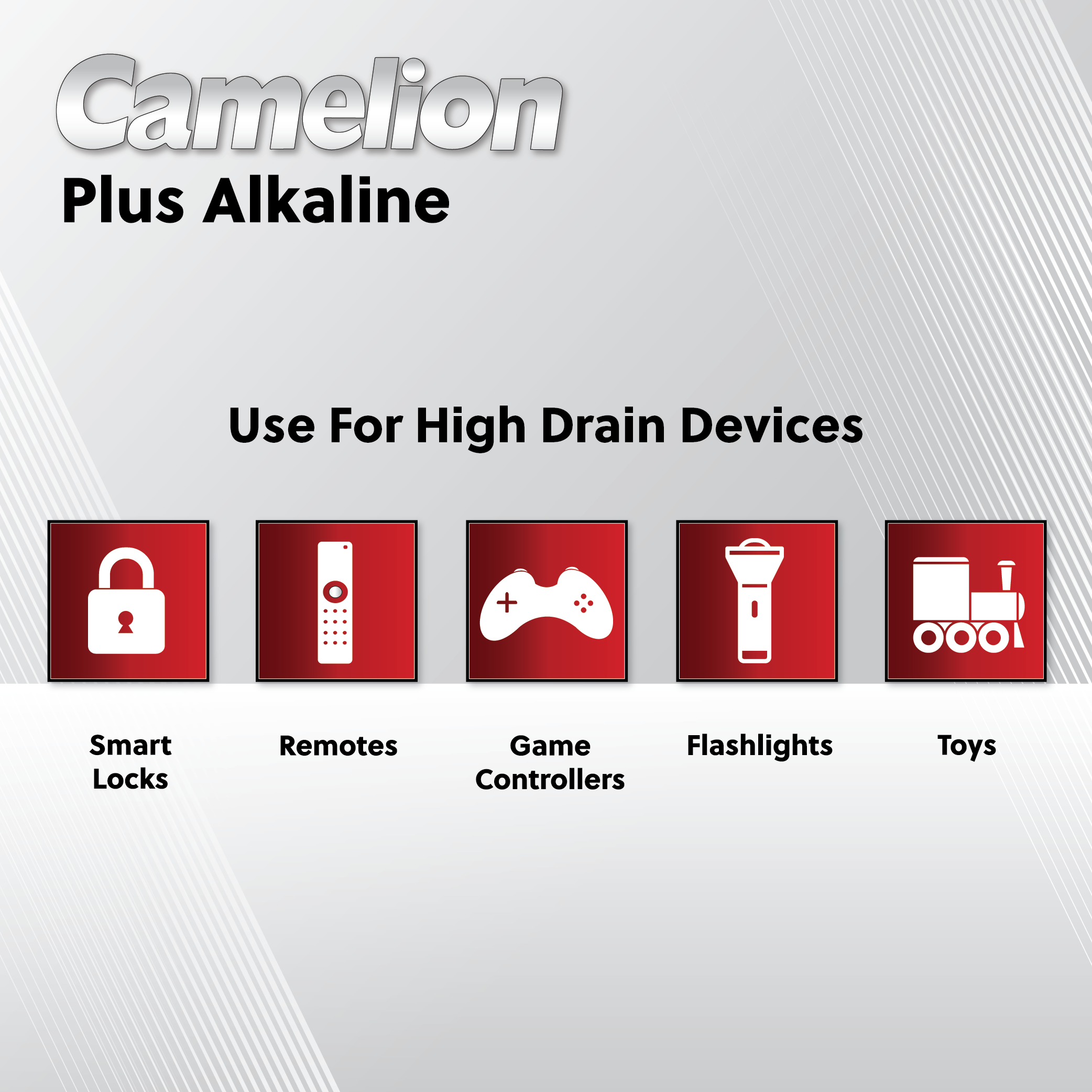 Camelion D Alkaline Plus Plastic Tub of 4