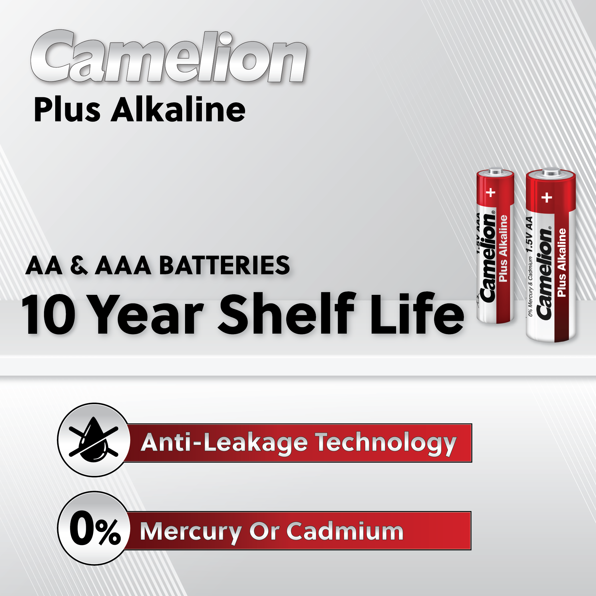 Camelion AA Plus Alkaline 4+2 Blister Pack