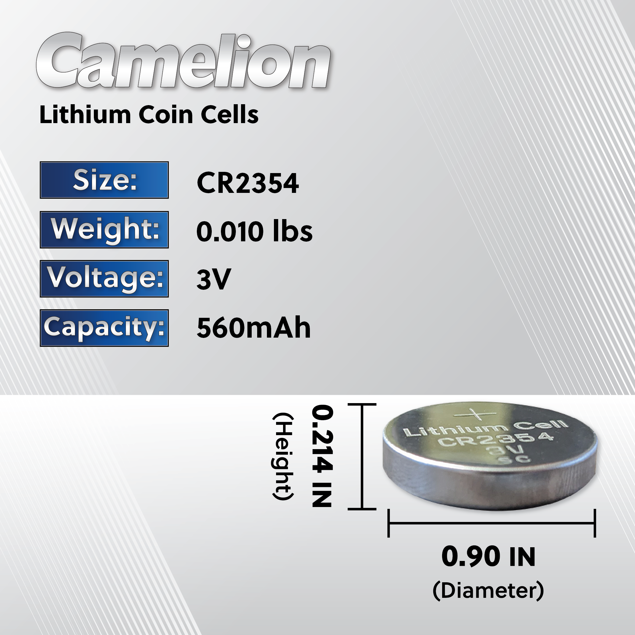 Camelion CR2354 CR 2354 | 3 Volt Lithium Coin Button Cell Battery