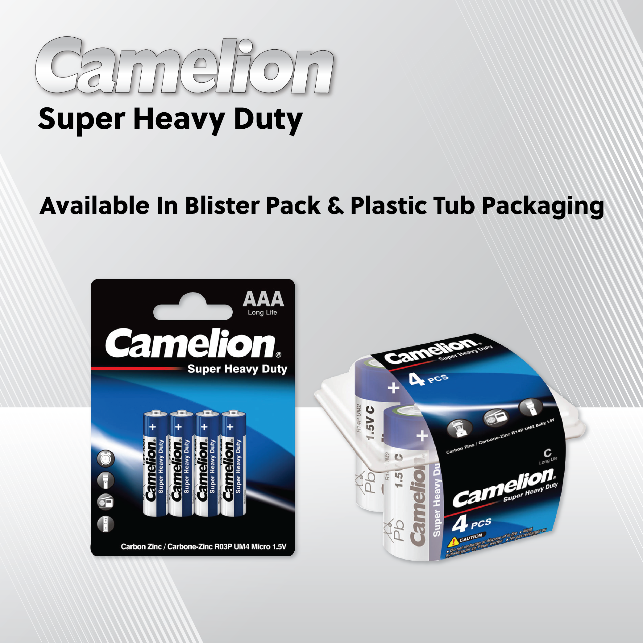 Camelion D Super Heavy Duty 2pk