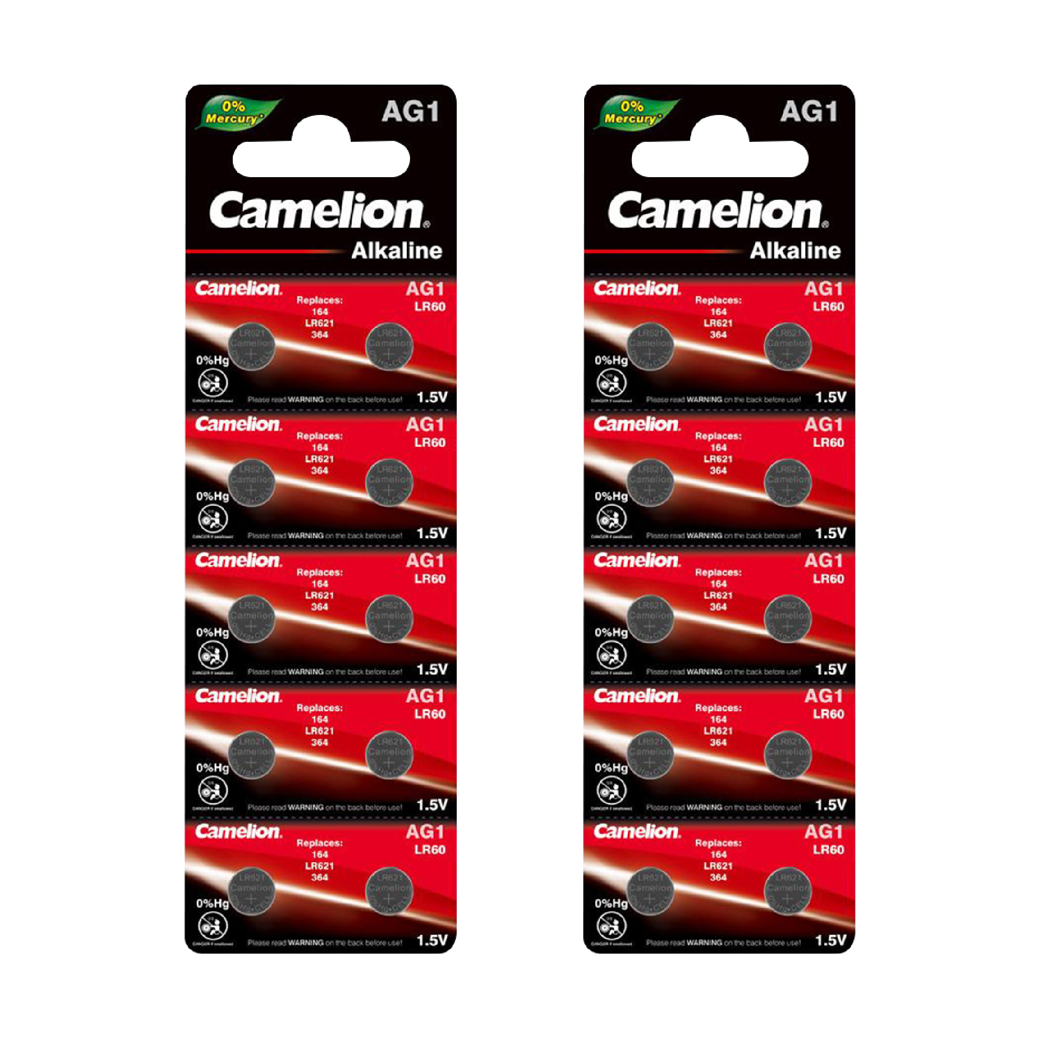 DROP SHIP: Camelion AG1 Alkaline Button Cell 20 Pack (2 x 10Pc Packs)