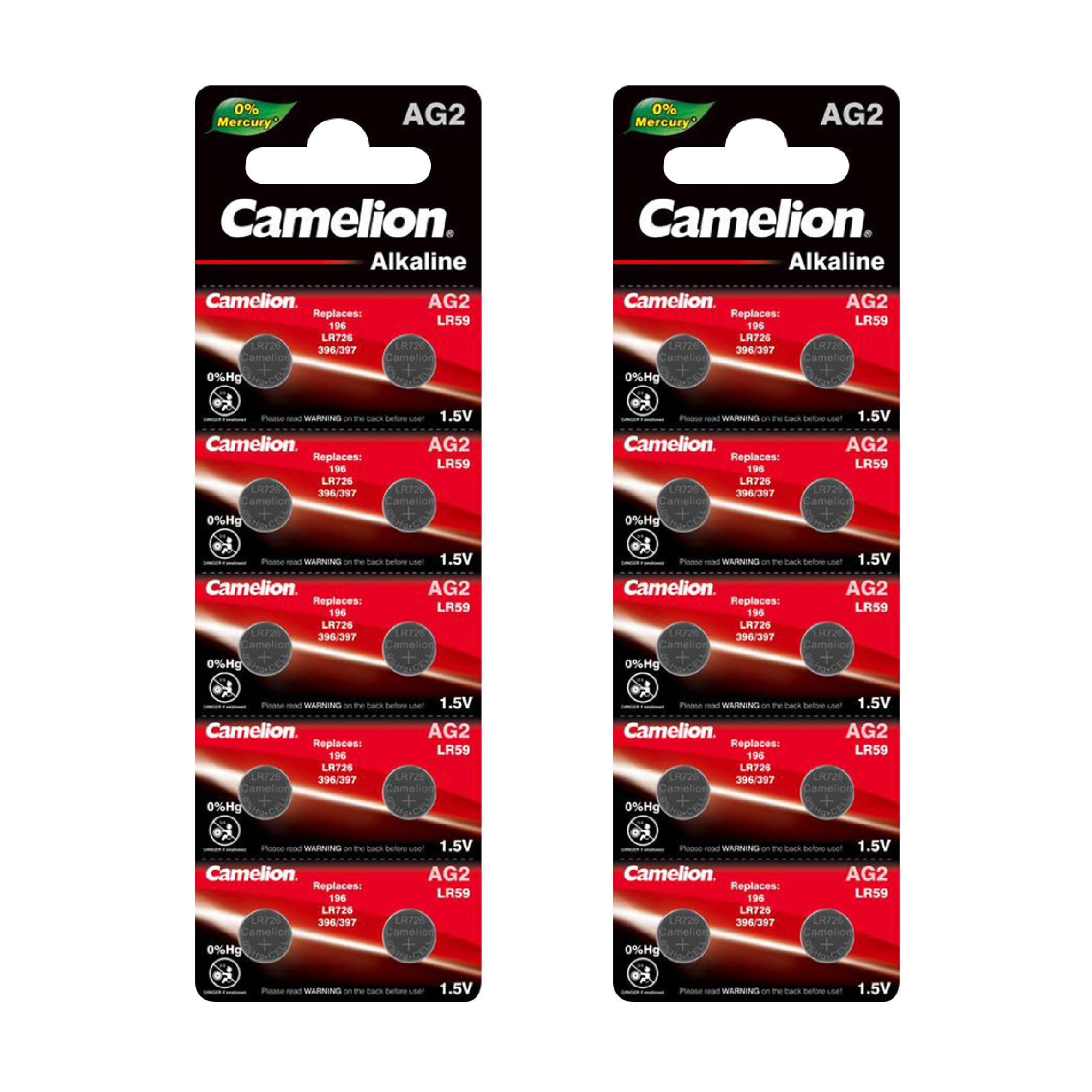 DROP SHIP: Camelion AG2 Alkaline Button Cell 20 Pack