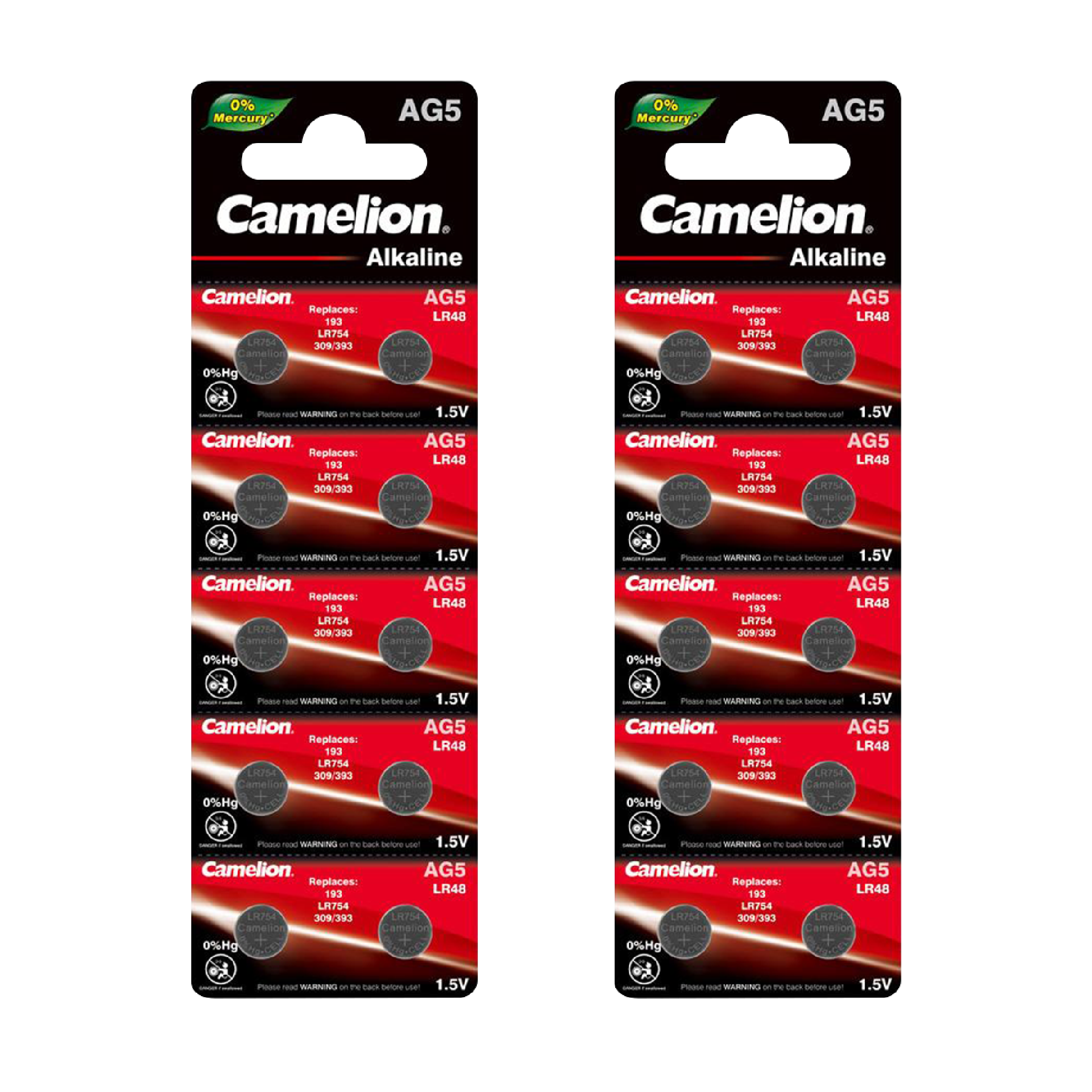 DROP SHIP: Camelion AG5 Alkaline Button Cell 20 Pack