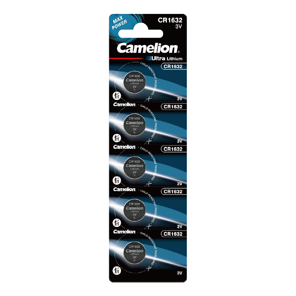 Camelion CR1632 3V Lithium Primary Coin Cell Battery - Non Rechargeable