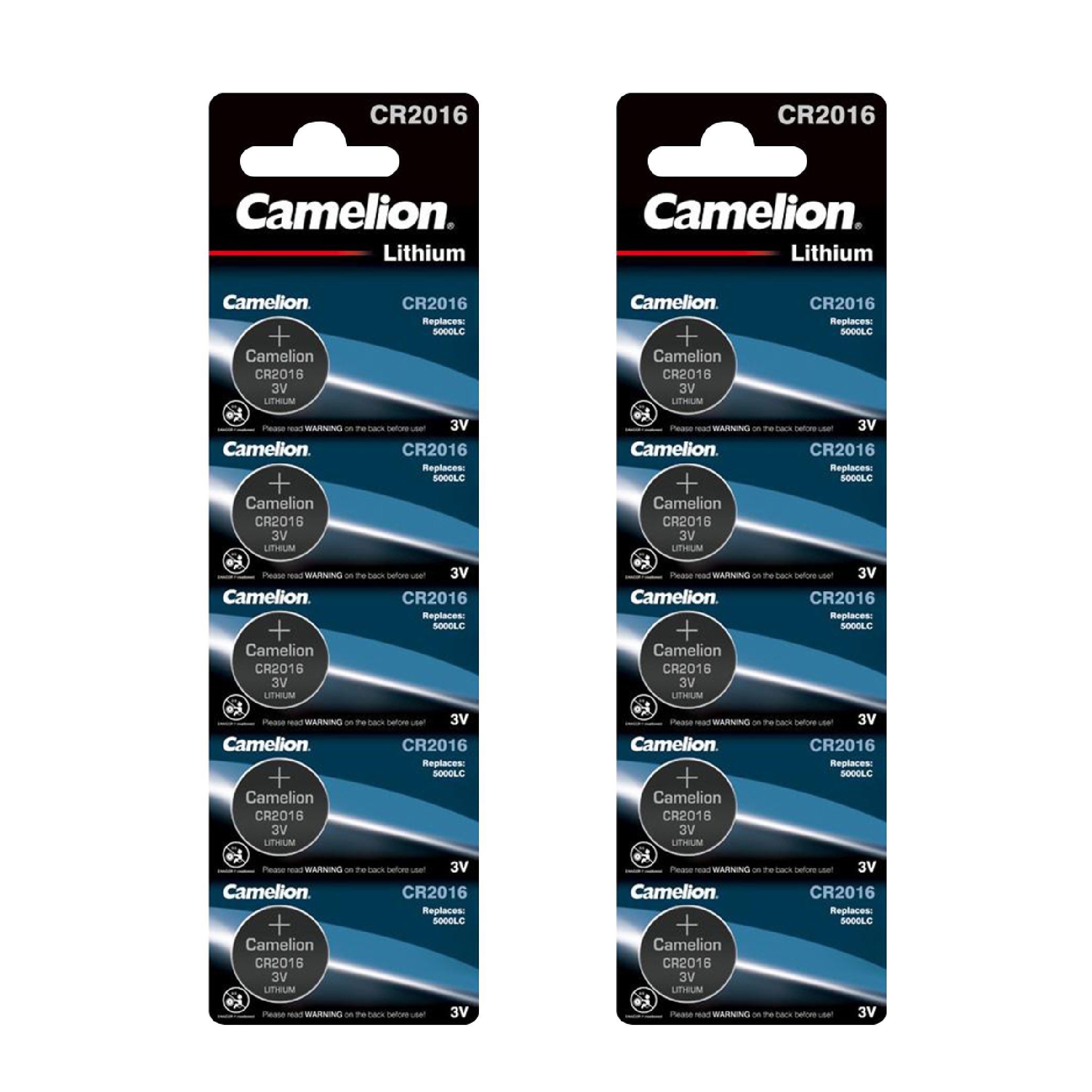 DROP SHIP: Camelion CR2016 Lithium Primary Coin Cell 10 Pack - Non Rechargeable