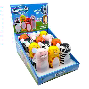 Flipo Luminals™ Mini Fan & LED Night Light | 12 PC Display