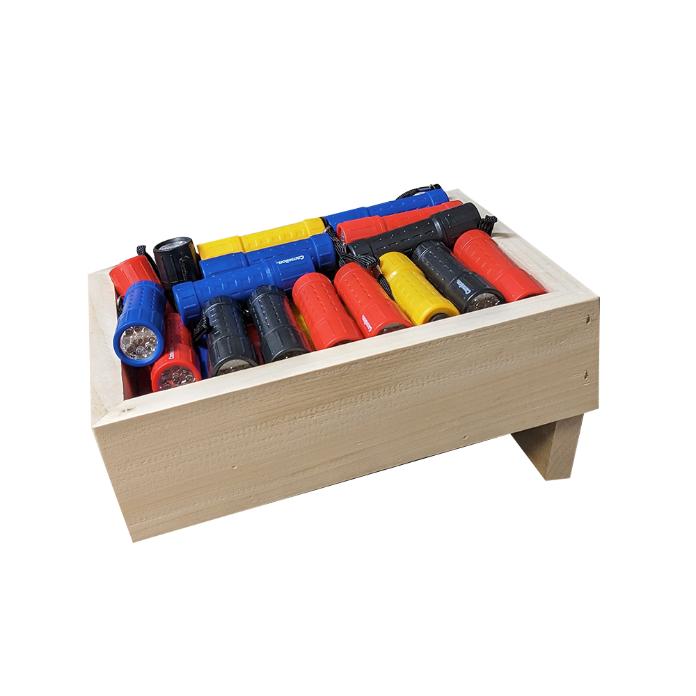 Hot Box Deal #5 - (50) Camelion 9 LED Rubber Grip Flashlights (Assorted Colors)