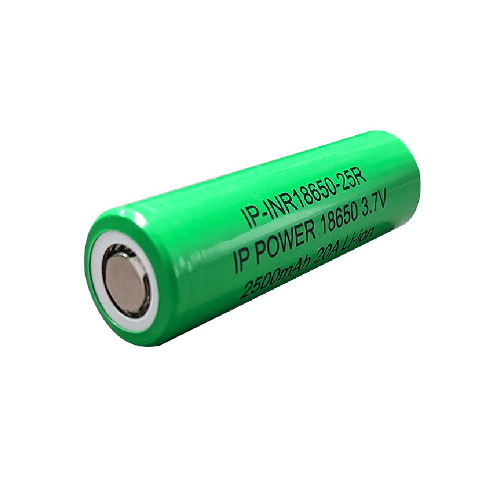 IP Power 18650 Li-Ion 2500mAh 3.7V 20A Rechargeable Battery Flat Top