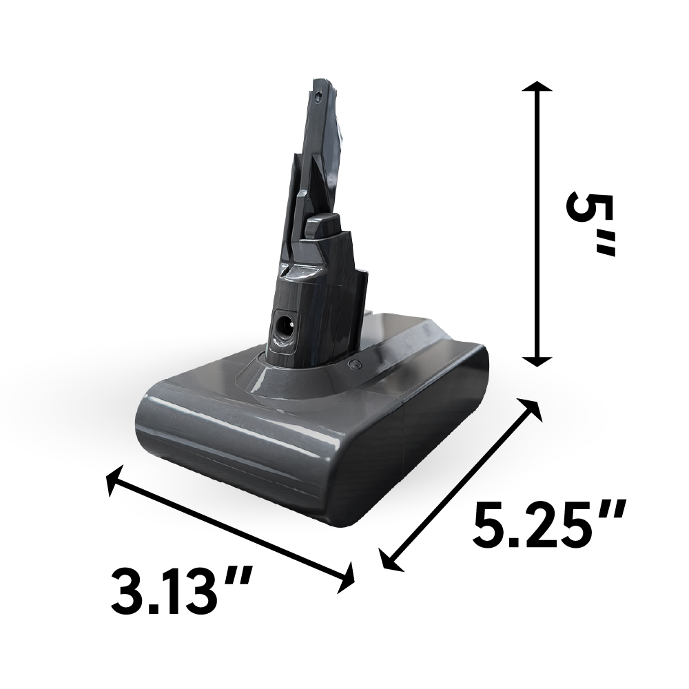 Rechargeable Li-ion Handheld Vacuum Battery - Compatible with Dyson V7 Models; IP Power 21.6V 2.5Ah V7 Rechargeable Li-Ion Battery