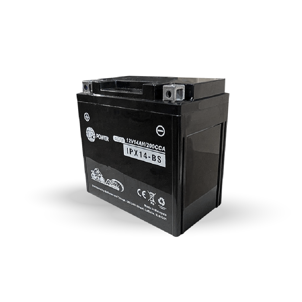 IP Power 14-BS 12V 14AH AGM MOTORSPORT BATTERY