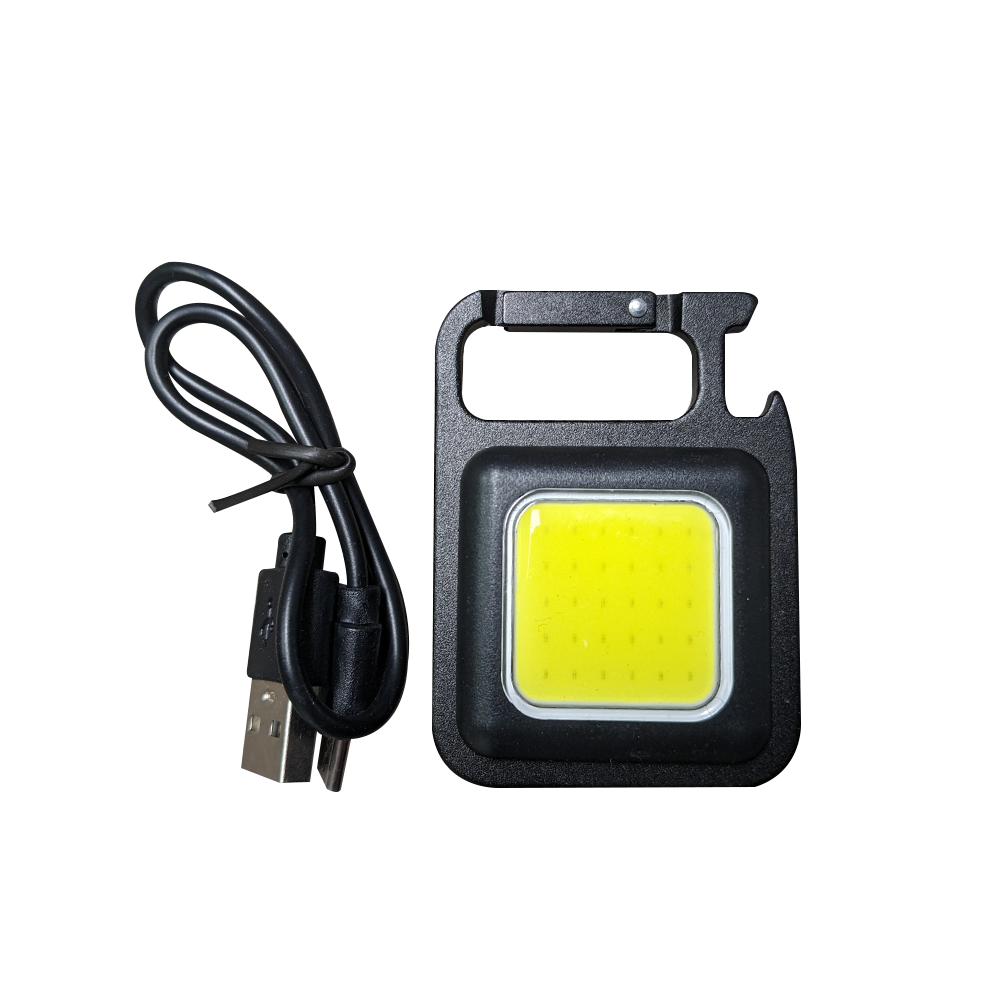 Amazing 5 In 1 Rechargeable Keychain Light - 3 Lighting Modes, Bottle Opener, Magnetic Base, Stand
