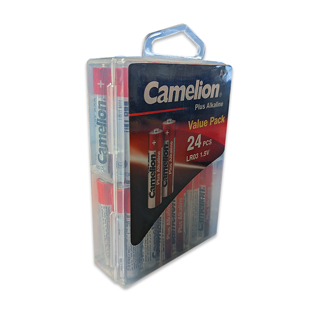 Camelion AAA Alkaline Plus Hard Plastic Case of 24