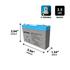 IP POWER IP670-F1, 6V 7Ah F1 Terminal, Sealed Lead Acid Battery