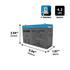 IP POWER IP6120-F1 6V 12Ah Sealed Lead Acid Rechargeable Battery