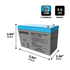 IP POWER IP1290-F2, 12V 9Ah F2 Terminal, Sealed Lead Acid Rechargeable Battery