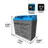 IP POWER IP12200-NB 12V 20Ah, Sealed Lead Acid Rechargeable Battery