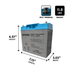 IP POWER IP12180-B 12V 18Ah, Sealed Lead Acid Rechargeable Battery