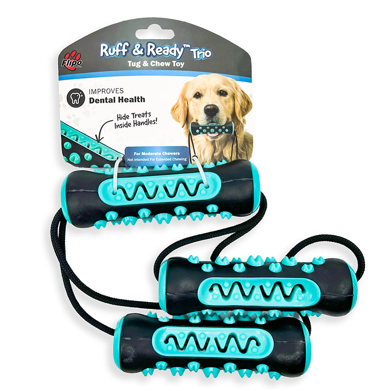 Flipo Ruff & Ready Trio™ Chew & Tug Toy