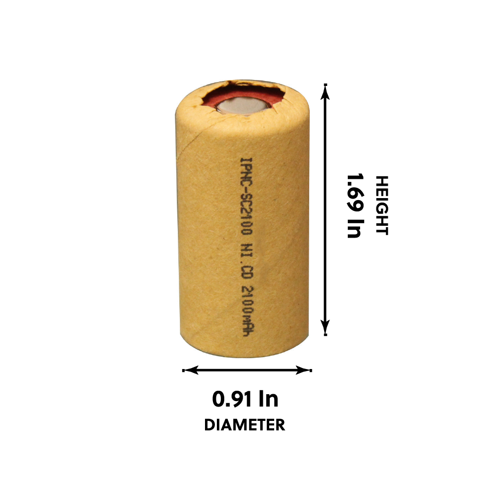 IP Power Sub C Ni-Cd 2100mAh