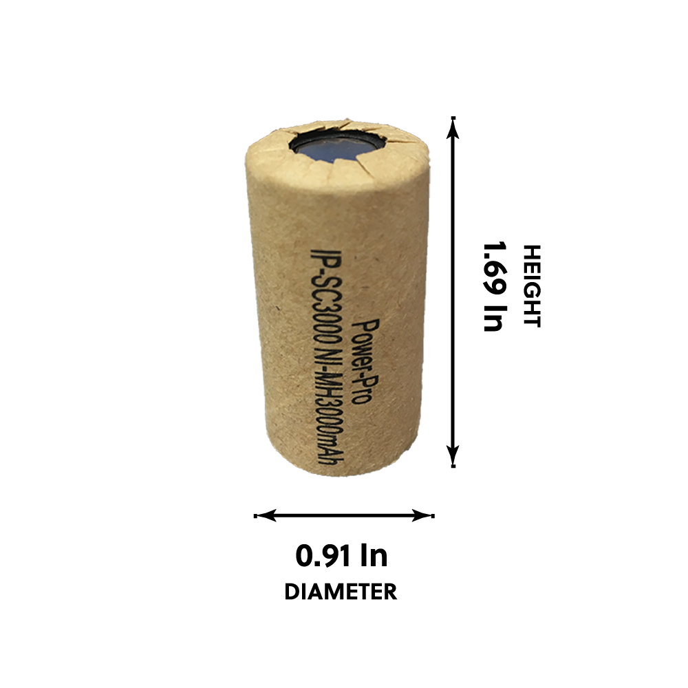 IP Power High Rate Sub C Ni-Mh 3000mAh