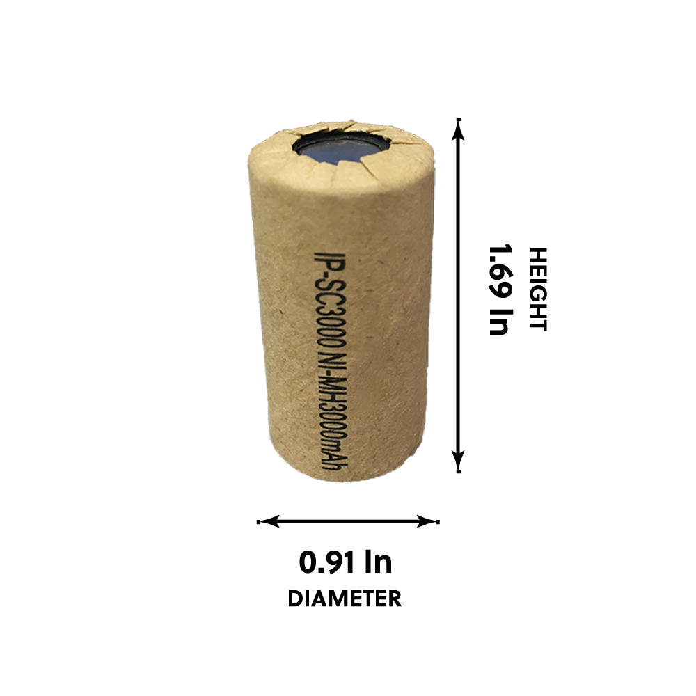 IP Power High Rate Sub C Ni-Mh 3000mAh