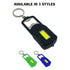 Microlux | 3-In-1 COB LED Keychain Tool-Flashlight, Safety Light, Counterfeit Currency Light, Bottle Opener