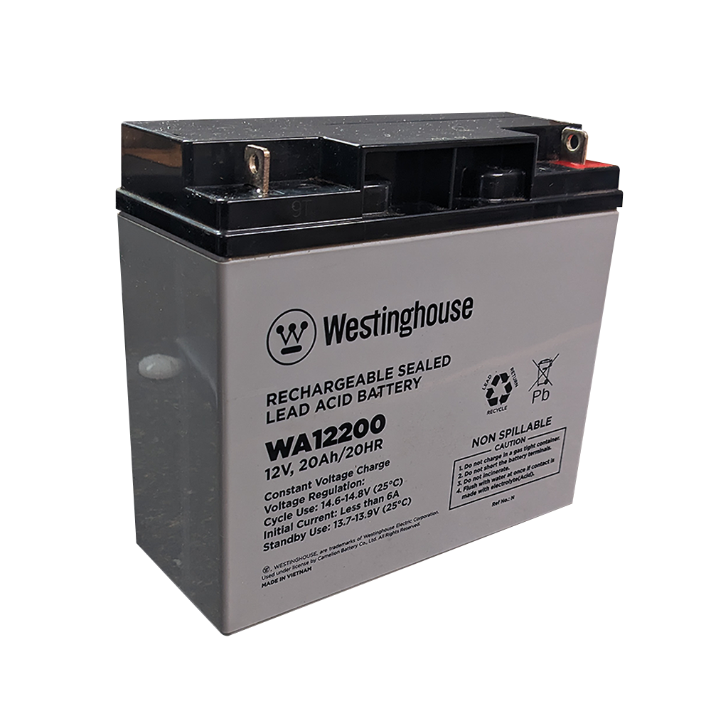 Westinghouse WA12200N-F3 12V 20AMP F3 Terminal Sealed Lead Acid Battery