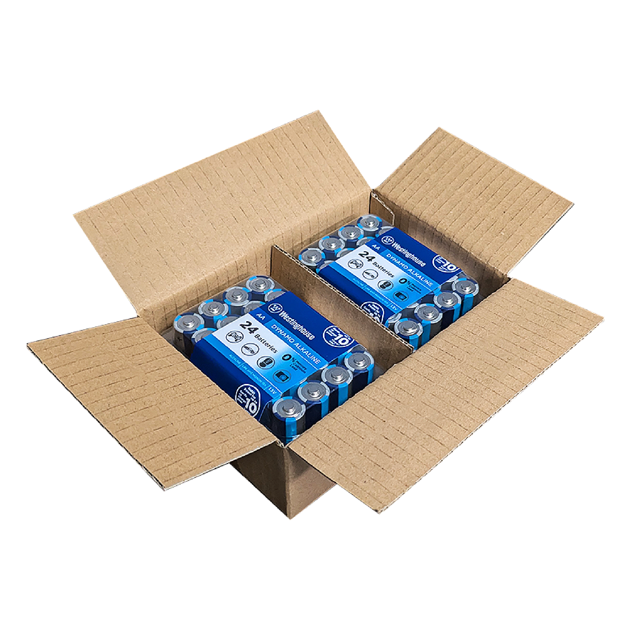 DROP SHIP: Westinghouse AA Dynamo Alkaline Plastic Tub 48 Count (2 x 24 Pack Tubs)