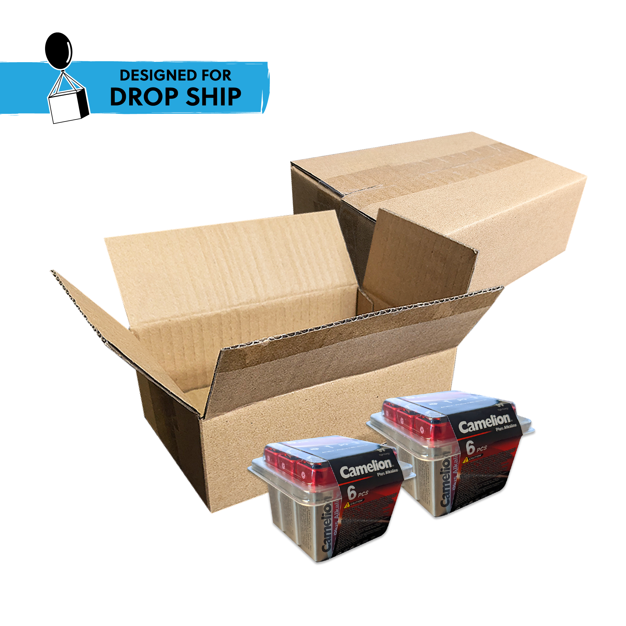 DROP SHIP: Camelion 9V Plus Alkaline Plastic Tub 12 Count (2 x 6pks)