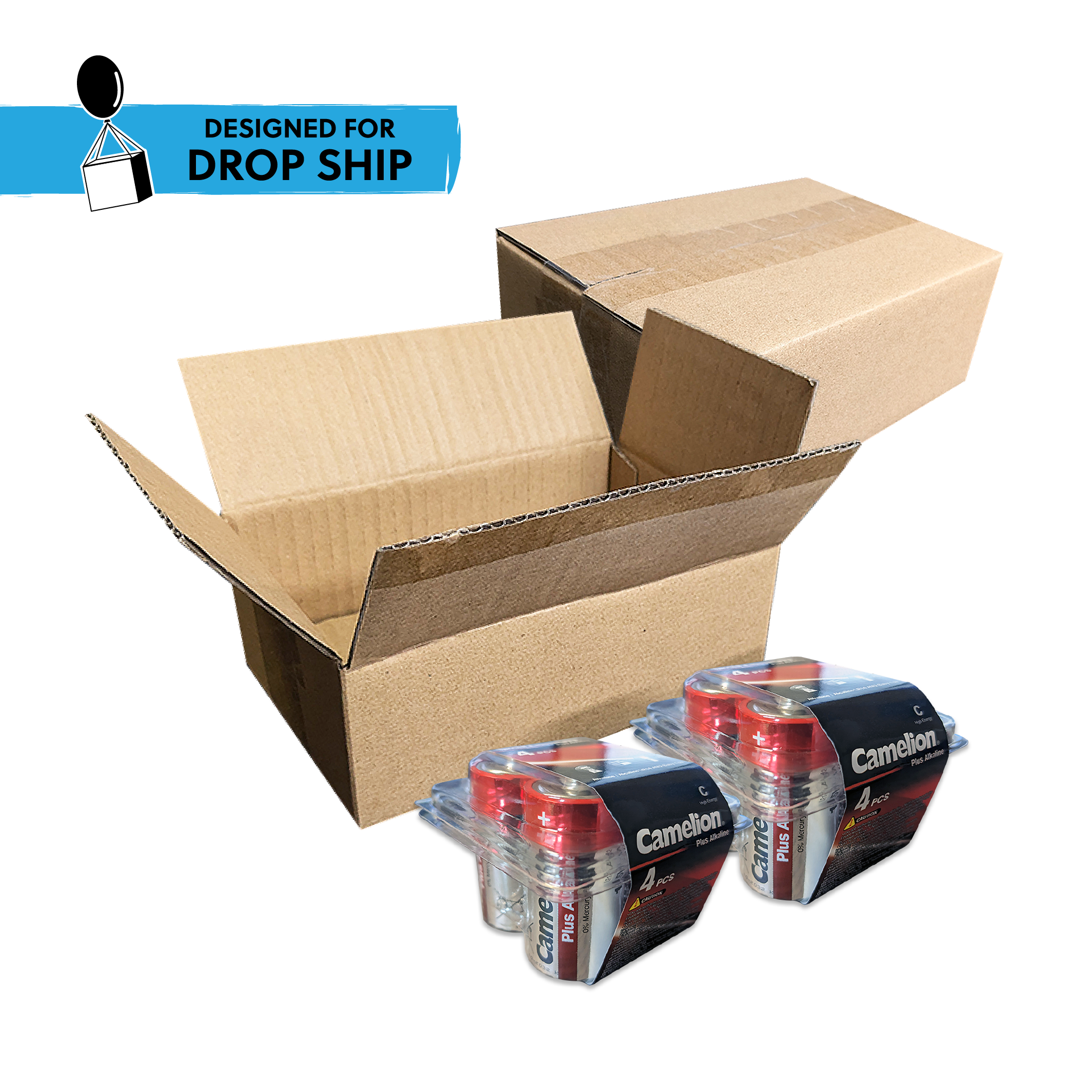 DROP SHIP: Camelion C Plus Alkaline Plastic Tub 8 Count (2 x 4pks)