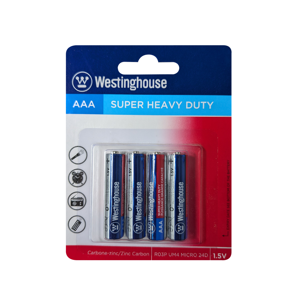 Westinghouse AAA Super Heavy Duty 4pk