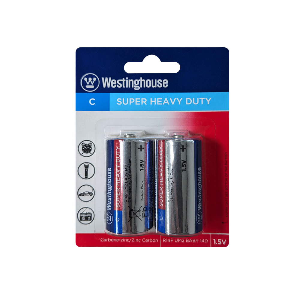 Westinghouse C Super Heavy Duty 2pk