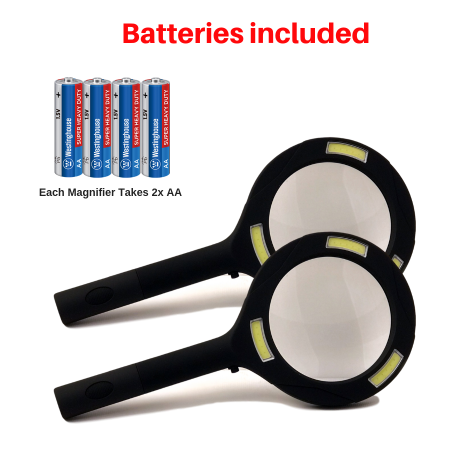 Magnifying COB LED Cyclops Glass Super Bright Flashlight