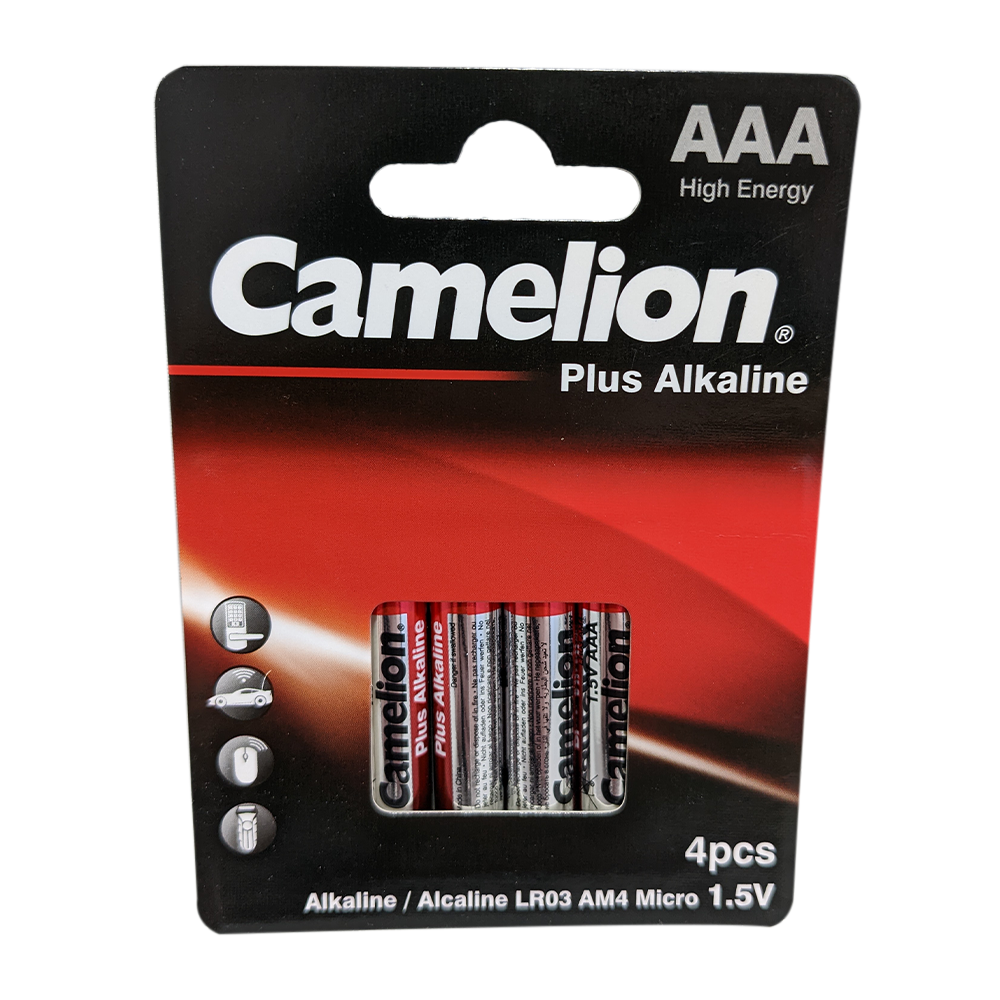 Camelion AAA Plus Alkaline Eco Blister Pack of 4