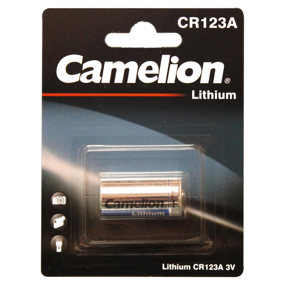 Camelion CR123A 3V Lithium Primary - Non Rechargeable
