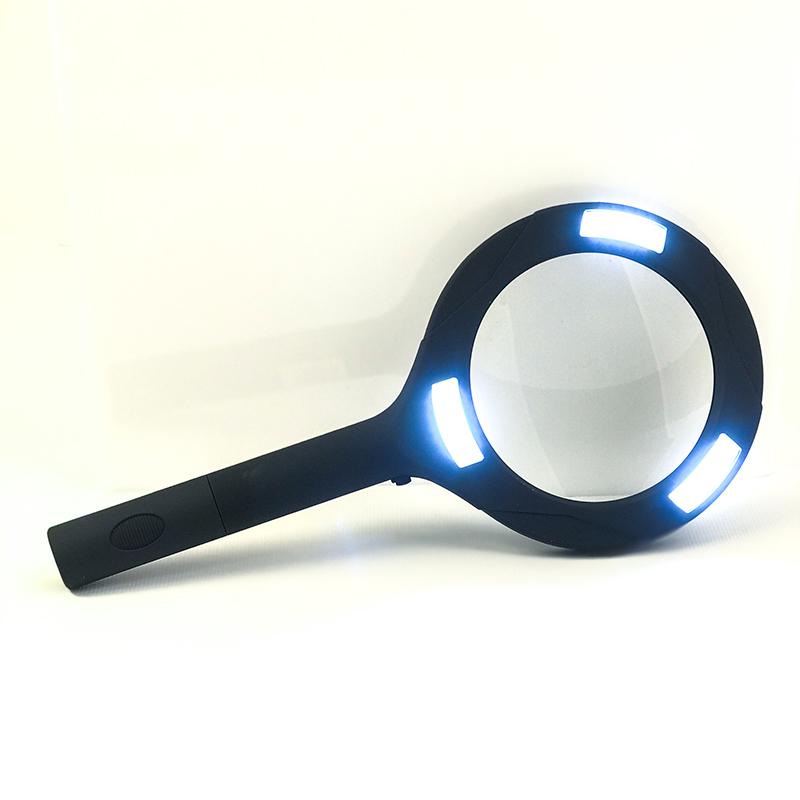 Magnifying COB LED Cyclops Glass Super Bright Flashlight
